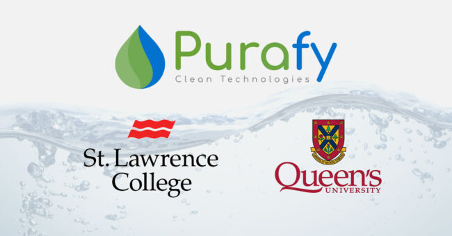 Purafy Joins Forces with St. Lawrence College and Queen's University to Develop Greywater Recycling Technology